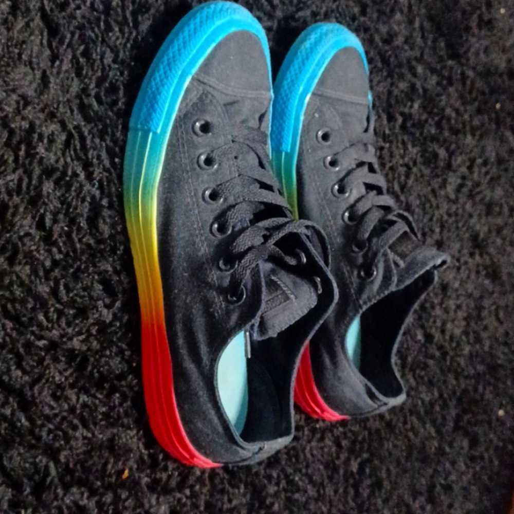 Ombre converse shoes